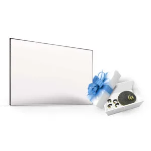 Szyba do kominka Dovre — zestaw z taśmą żaroodporną i sznurem montażowym